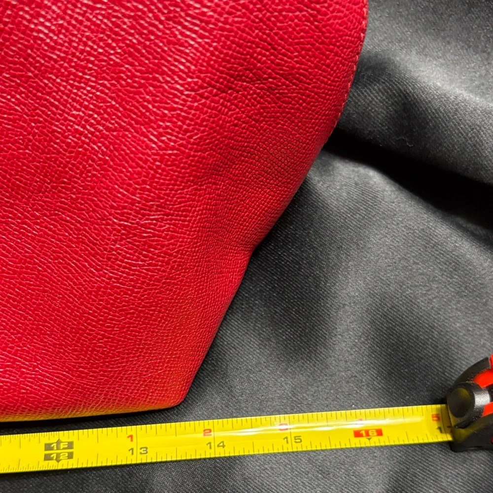 Coach Vibrant Red Leather Tote - Picture 11 of 13